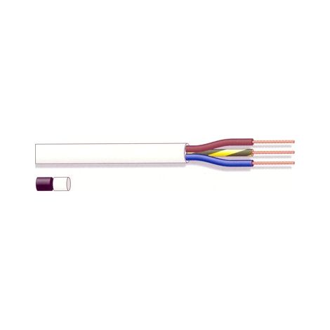 Bobina 100m Tubo elettrico bianco 3x1,5mm 500v 3061-3x1,5
