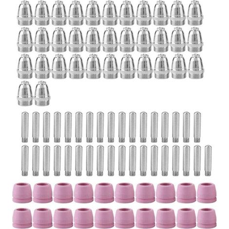 Ulisem 90 pièces/jeu de coupe-plasma, chalumeau de coupe, électrode, buses, accessoires, kit de buses d'électrodes, pour torche de découpe plasma (1/4)