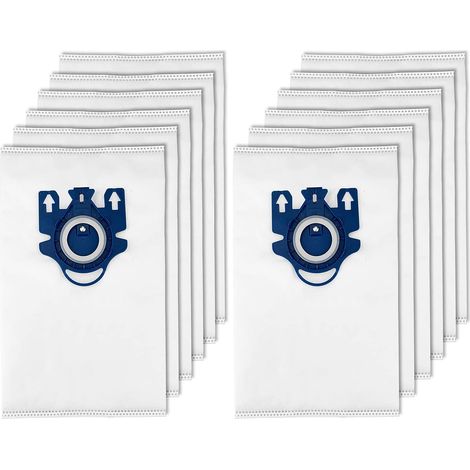 10 Replacement Bag with 2 Filter for Miele HyClean 3D Efficiency GN Classic C1 Complete C2 C3 S2000 S5000 S8000 Series Vacuum Cleaner - 9917730 (1/5)