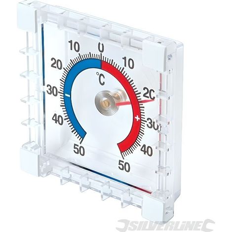 Thermomètre intérieur/extérieur à coller