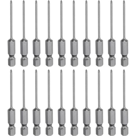20pcs Embouts Tournevis Phillips PH0 Embouts 0.08" (2mm) (1/5)