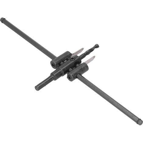 Kit de scie cloche réglable pour bois, foret à trous ronds, outil de bricolage pour le travail du bois, 30-300 mm (1/5)