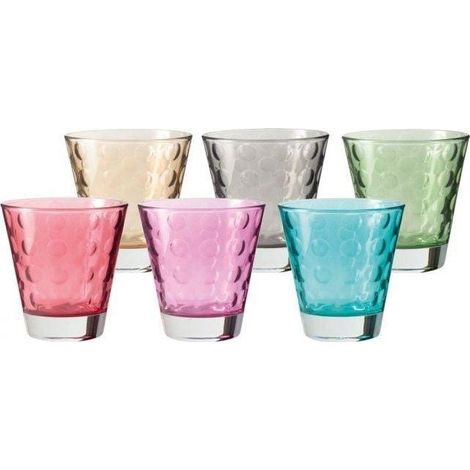 Leonardo Optic Set 6 Bicchieri Multicolore