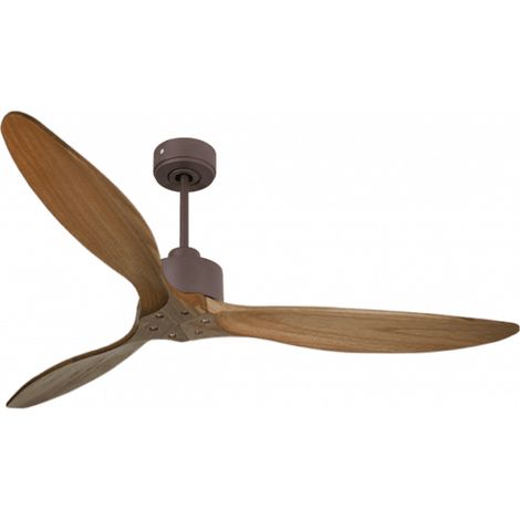 Modulo Slim de Klassfan - Ventilateur de plafond et destratificateur moteur DC chocolat et bois sombre30 à 60 m² (1/5)
