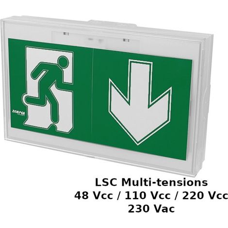 Luminaire sur Source Centrale évacuation IP44 Multitensions Zemper Toledo (1/2)