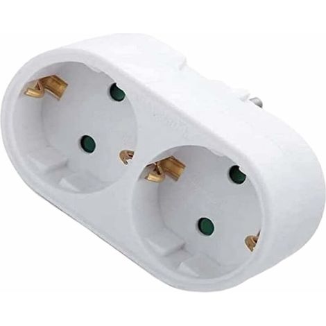 Europäischer Adapterstecker, europäischer Typ 1 auf 2-Wege-Adapterstecker, internationaler Netzadapter, 16 A 250 V