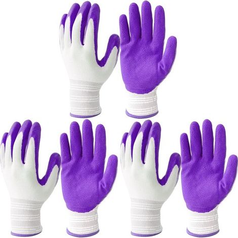 Guantes de jardinería (pares): resistentes a pinchazos, antideslizantes y duraderos. Guantes de goma transpirables para trabajos de jardinería. Guantes de trabajo transpirables para jardinería. (1/5)