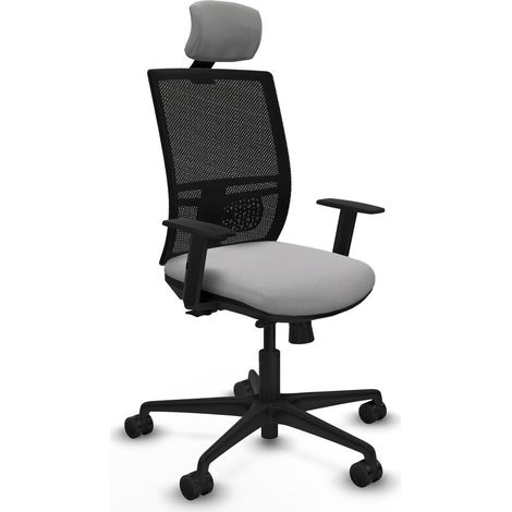 Sedia Ufficio con Poggiatesta Yunquera traslack Piqueras y Crespo 1D036N2 Grigio chiaro (1/5)
