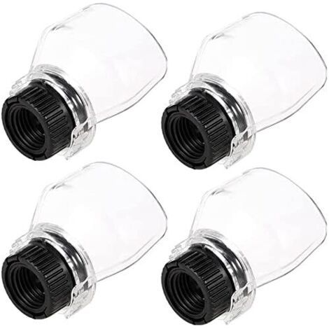 BUNTHAUS Lot de 4 protections transparentes pour outils rotatifs, protection de sécurité, accessoires pour bois, métal, coupe, ponçage, polissage (1/5)