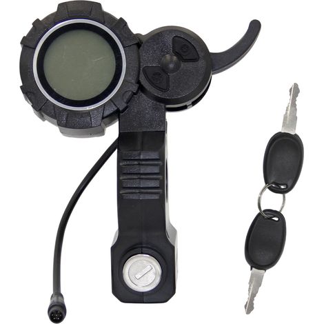 Scooter accessories ONVO48V6Pin with lockable instrument panel, lithium battery display, key, and shifters (1/3)