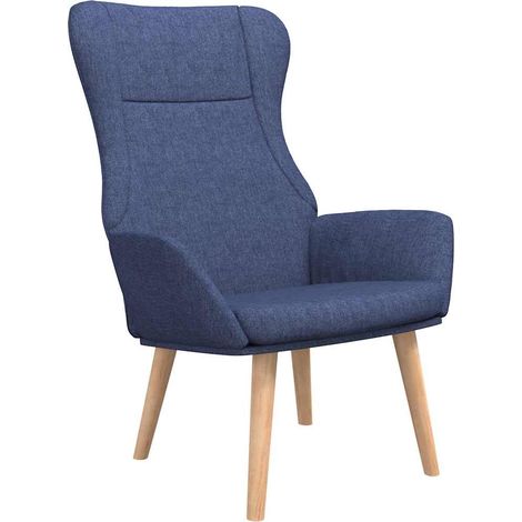 Maison Exclusive - Relaxsessel Blau Stoff (1/5)