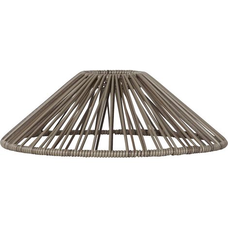 Star Trading Abat-jour Vide, rotin, beige, E27, extérieur, 25 cm (1/5)