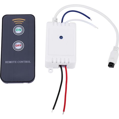 Module Relais 12V sans fil télécommande IR infrarouge récepteur ON/OFF interrupteur 1 canal pour éclairage maison (1/5)