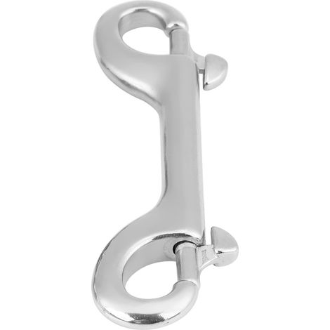 Solide Acier Inoxydable Mousqueton Double Extrémité Crochet Fermoir Plongée Sous-Marine 115 mm (1/5)