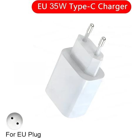 Chargeur rapide PD 35 W compatible avec iPhone 11, 12, 13, 14 et 15 Pro Max câble de charge rapide compatible avec iPhone 15 Plus câble de données USB Type-C chargeur de téléphone (1/5)