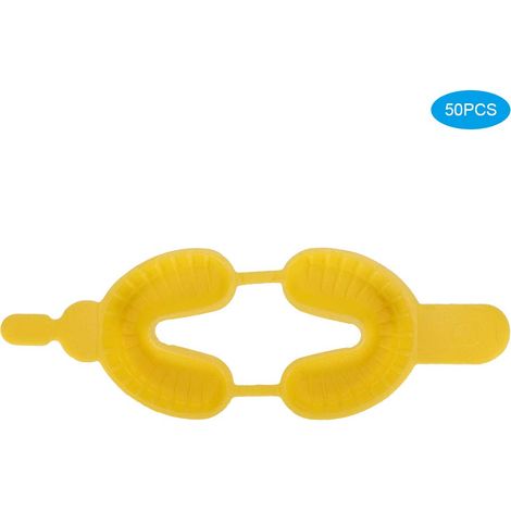 50 Pièces Plateaux Dentaires Fluorure Jetables Double Arc Accessoires Dentaires (1/5)