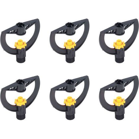 Lot de 6 buses arrosage plastique noir filetage mâle G3/4 pour serre agricole, légères, économiques et durables (1/5)