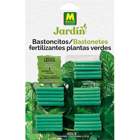 Bastoncitos fertilizantes plantas verdes, 25 uds