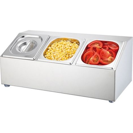 Distributeur de condiments 3xGN1/6 - Emga
