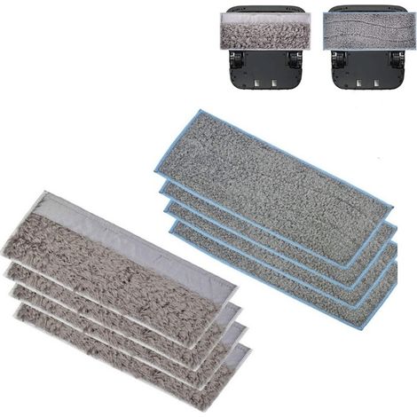 Accesorios para fregonas húmedas y secas para iRobot Braava / Jet / M6, especificaciones: juego de 8 piezas (4 paños secos + 4 paños húmedos) (1/4)