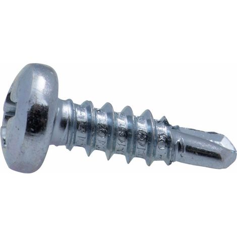 Vis autoperceuse zinguée tête fraisée PH 4,8x19 mm (lot de 16 vis)