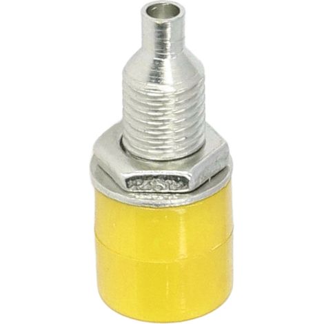 Packung mit 100 M6 4-mm-Bananensteckern, hervorragende Übertragungsqualität, hochwertige Verarbeitung, elektrisches Verbindungszubehör, gelbe Farbe (1/5)