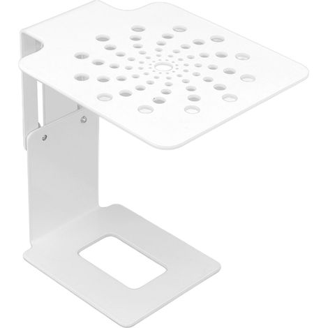Support de balance pour machine à café en acier inoxydable, hauteur réglable, conception anti-fuite, support de pesage électronique pour machine à café, idéal pour la maison ou le bar, blanc. (1/5)