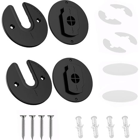 Tablet Wall Mount Sets, 90 Degree Rotating Tablet Holder, Mobile Phone Holder, Mini Wall Mount for TV-Box, Hard Drive, External Battery, WiFi Router (1/3)