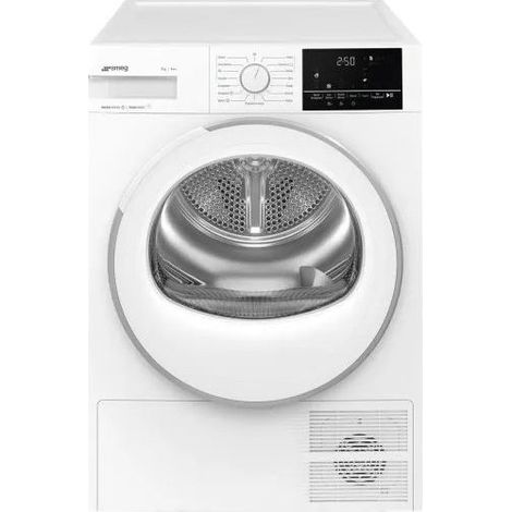 Smeg DNP08SEB. Posizionamento dell'apparecchio: Libera installazione, Tipo di carica: Caricamento frontale, Sistema di asciugatura: Pompa di calore. Capacità cestello: 8 kg, Classe di efficienza de...