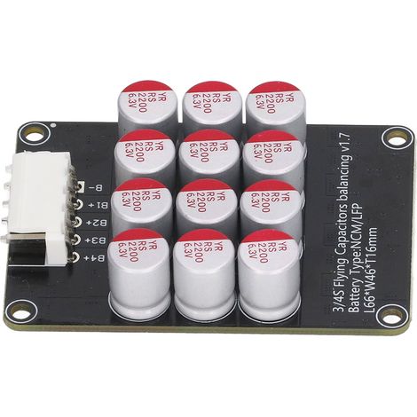 4S-Lithiumbatterie-Balancing-Platte, Acrylgehäuse, präziser aktiver Equalizer für 1,8–4,5-V-Zellen (1/5)