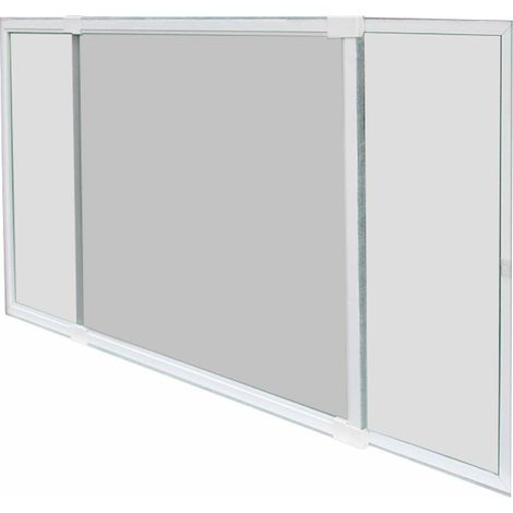 Mosquitera Schellenberg Extensible Con marco Blanco Fibra de Vidrio 50 x 142 cm