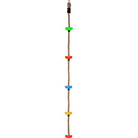 AIDUCHO Corde D'escalade De 2 M Avec Marchepieds - Corde D'escalade - Corde Ninja - Accessoire (1/5)