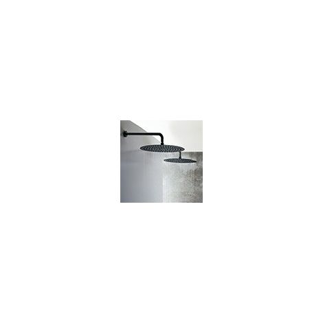 Pomme De Douche Sandwich Inox Ronde Chrome Noir Brosse Robinetterie HYDROTHERAPIE - CRISTINA ONDYNA PD95375