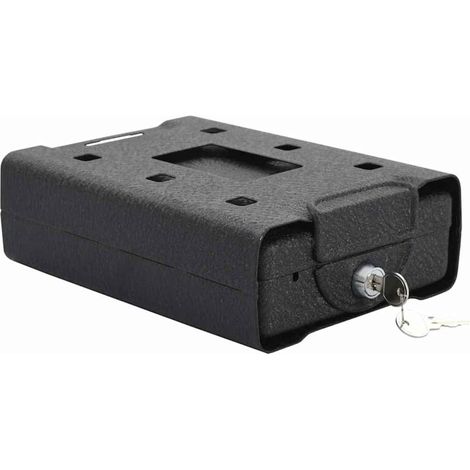 Auto Safe mit Schloss Schwarz 22 x 16 x 7 cm Stahl