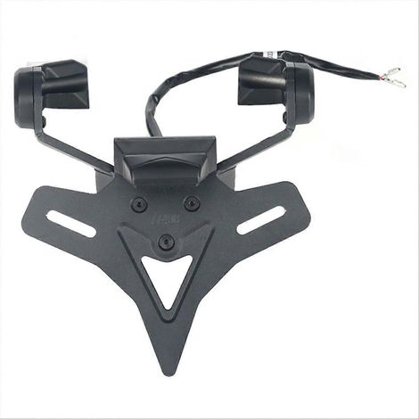 Support de plaque d'immatriculation arrière court pour moto (1/5)
