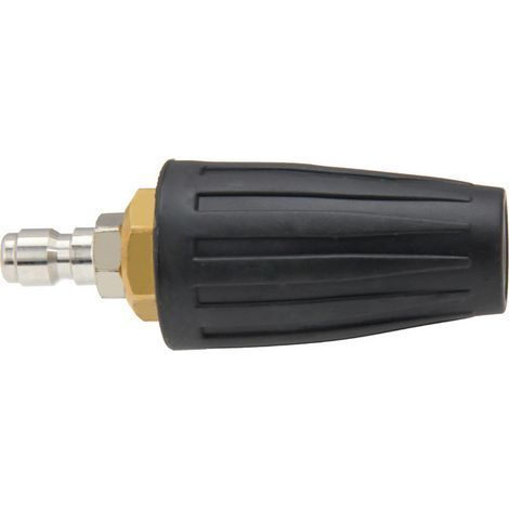 Buse turbo pour nettoyeur haute pression, buse rotative et 7 pointes, raccord rapide 1/4', 4000 Psi, kit jet pour nettoyeur haute pression, rotabuse haute pression,Noir (1/4)