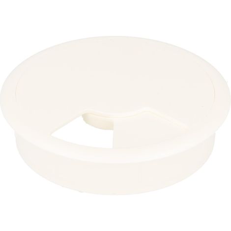 Kabeldurchlass weiss ø80mm Kabelöffnung Kabeldurchführung Kabeldose rund (1/3)