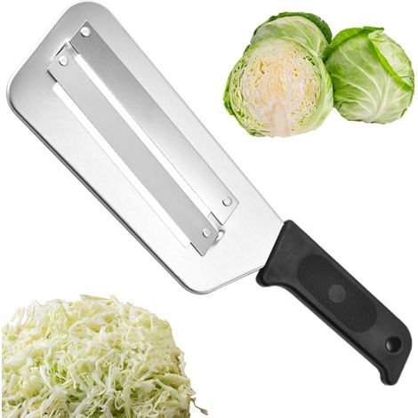 Dieser Kohlhobel eignet sich für die Zubereitung von kalten Kohlsalaten, Sauerkraut, als Kohlschneider, Gemüseschneider, Reibe, Küchenmesser, Kohlschäler, Salathobel und Kohlreibe. (1/5)