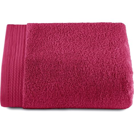 Grandes Serviettes de Bain - Serviettes de Bain - 1 Grande Serviette de Douche - 100 x 150 cm - 100% Coton - 600 grammes - Fuscia (1/5)
