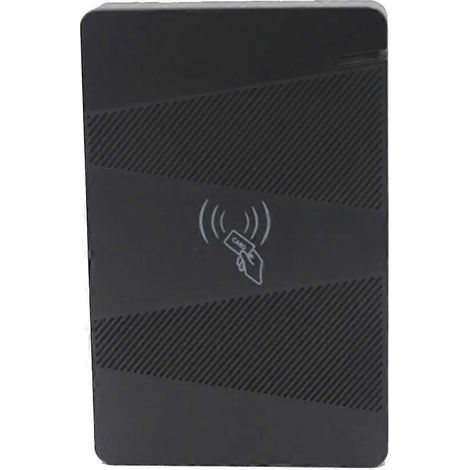 Lecteur de cartes de contrôle d'accès Wiegand 125 kHz / 13,56 MHz, lecteur de cartes de proximité IP65 étanche, lecteur de cartes d'identité électromagnétiques de sécurité (version 125 kHz). (1/5)