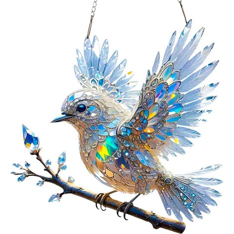 Lichtfänger Aus Acryl 5 Stück Bunter Vogel Anhänger Für