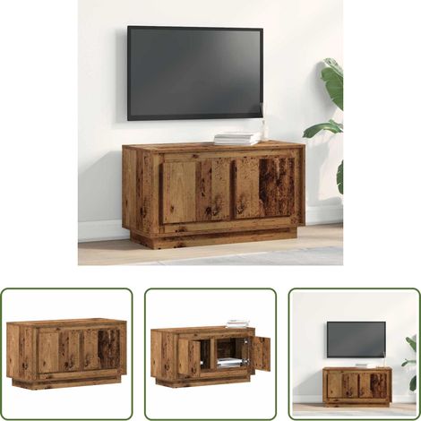 Meuble tv moderne - Meuble TV Bois ancien 80 x 35 x 45 cm Bois d'ingénierie (1/5)