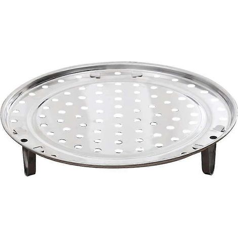 Panier vapeur en métal, plat vapeur, dessous de plat pour la cuisine, 23,9 x 23,9 x 4 cm (1/5)
