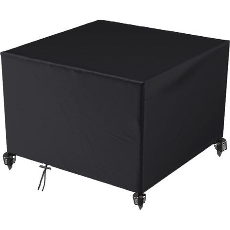 Housse Salon de Jardin, 600D Oxford Tissu Housse Table de Jardin Protection pour Tous Les Temps, pour Ensembles de Table et de Canapé avec Corde et Boucle Verrouillage (126 x 126 x 74cm) (1/5)