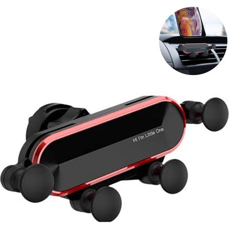 Support Téléphone Voiture - Support Gravité pour Sortie d'Air - Compatible iPhone Samsung et Autres Smartphones 4,0 à 6,0 Pouces - 1 Pièce (1/5)