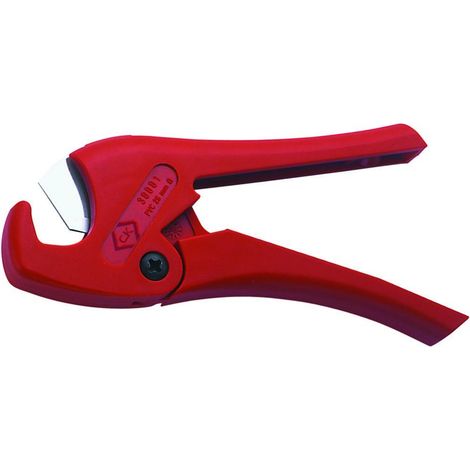 C.K. Cutter per tubi in PVC 430001 rosso, capacità di taglio 28 mm