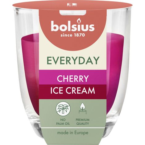 Bolsius Duftkerze im Glas Everyday Ø 7 x 8 cm cherry ice cream