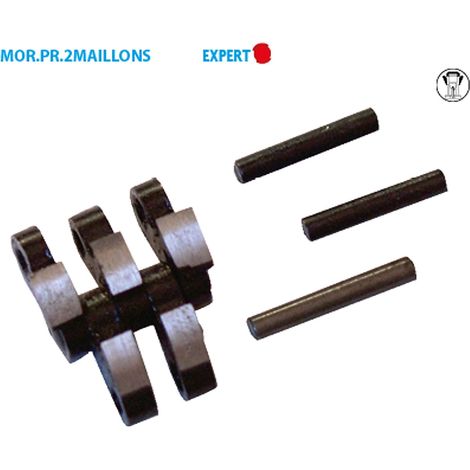 SACHET DE 2 MAILLONS 6-B-2.5 ET 6 RIVETS - 15802.6 - LEMAN (1/2)