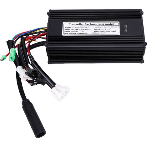 Contrôleur de moteur à 9 tubes 26A à onde sinusoïdale avec connecteur SM pour moteurs 36V 48V 52V 500W 750W (1/5)