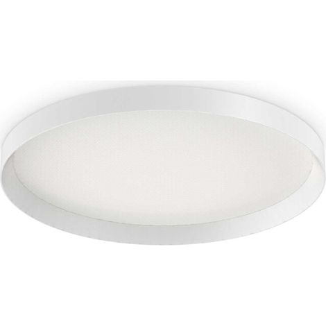 Plafoniera Moderna Fly Alluminio-Materie Plastiche Bianco Led 53W 4000K D60Cm (1/2)